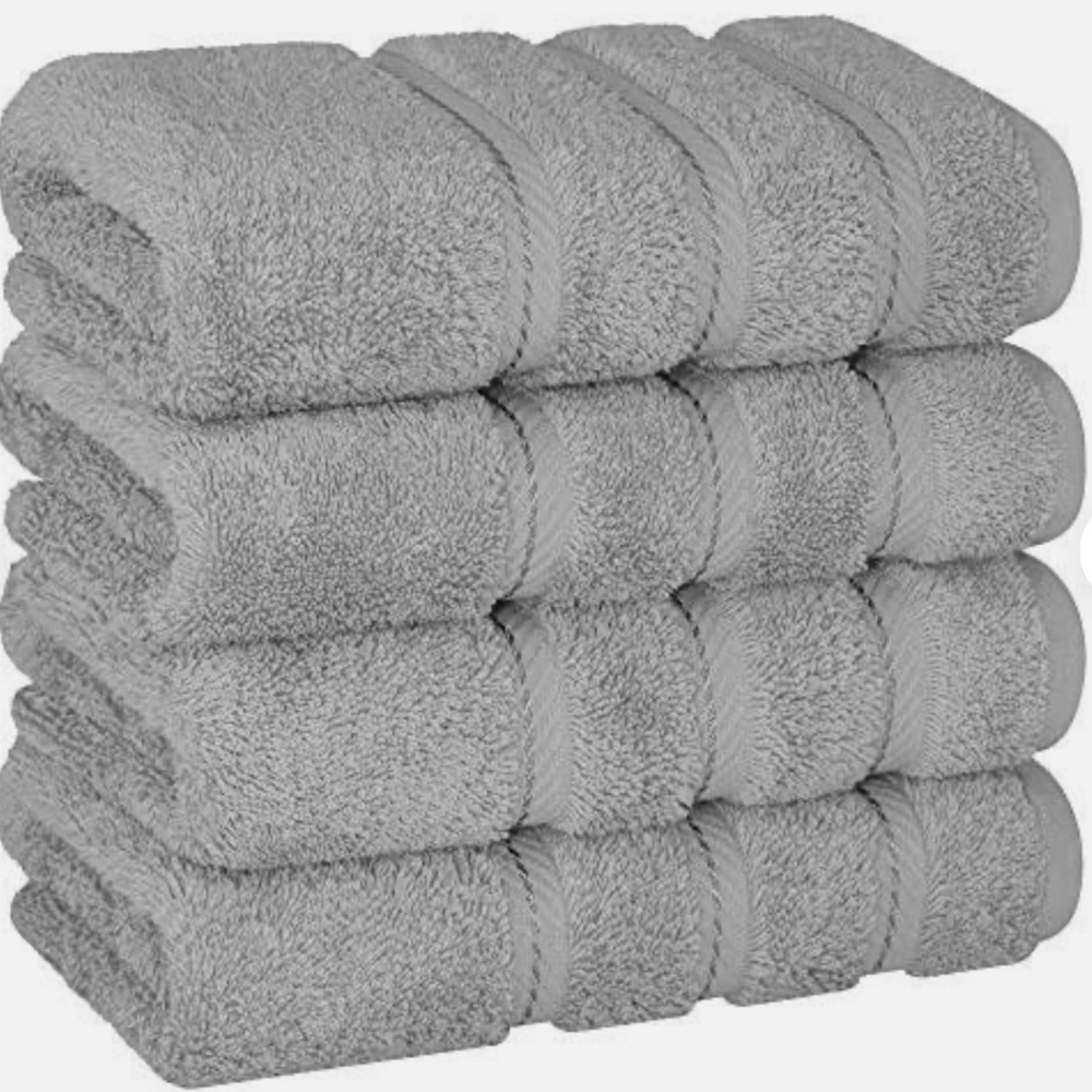 American Soft Linen 6 Piece Luxury Hand Towel Set.  100% Turkish Cotton.  New.